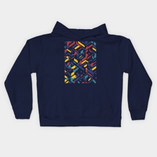 Colorful Geometric Pattern Kids Hoodie